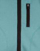 Toddler Stretch Tech Zip-Up Hooded Jacket - Teal, image 2 of 3 slides