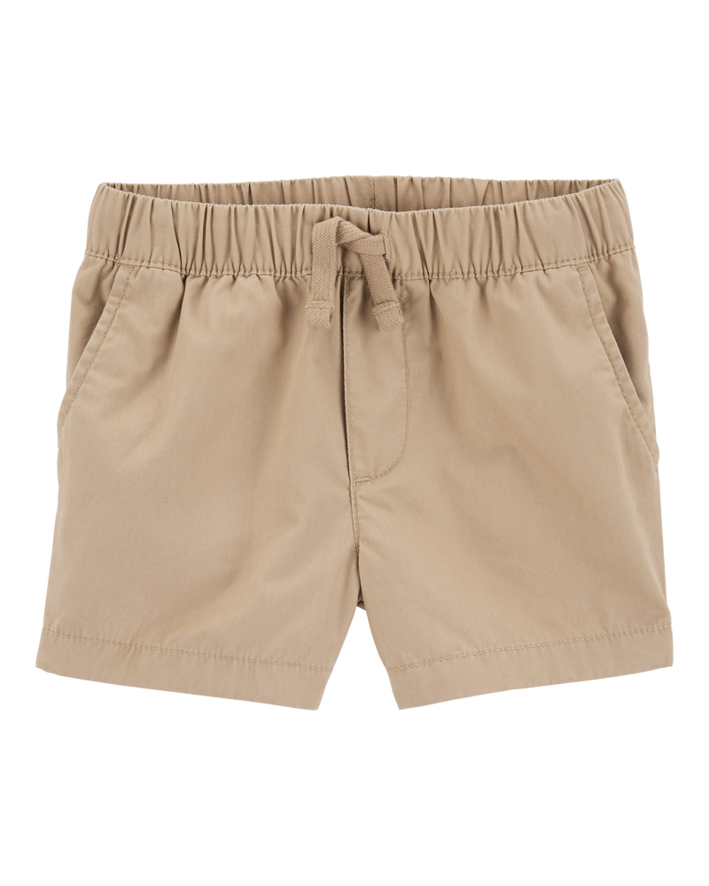 Toddler Pull-On Poplin Shorts, image 1 of 2 slides
