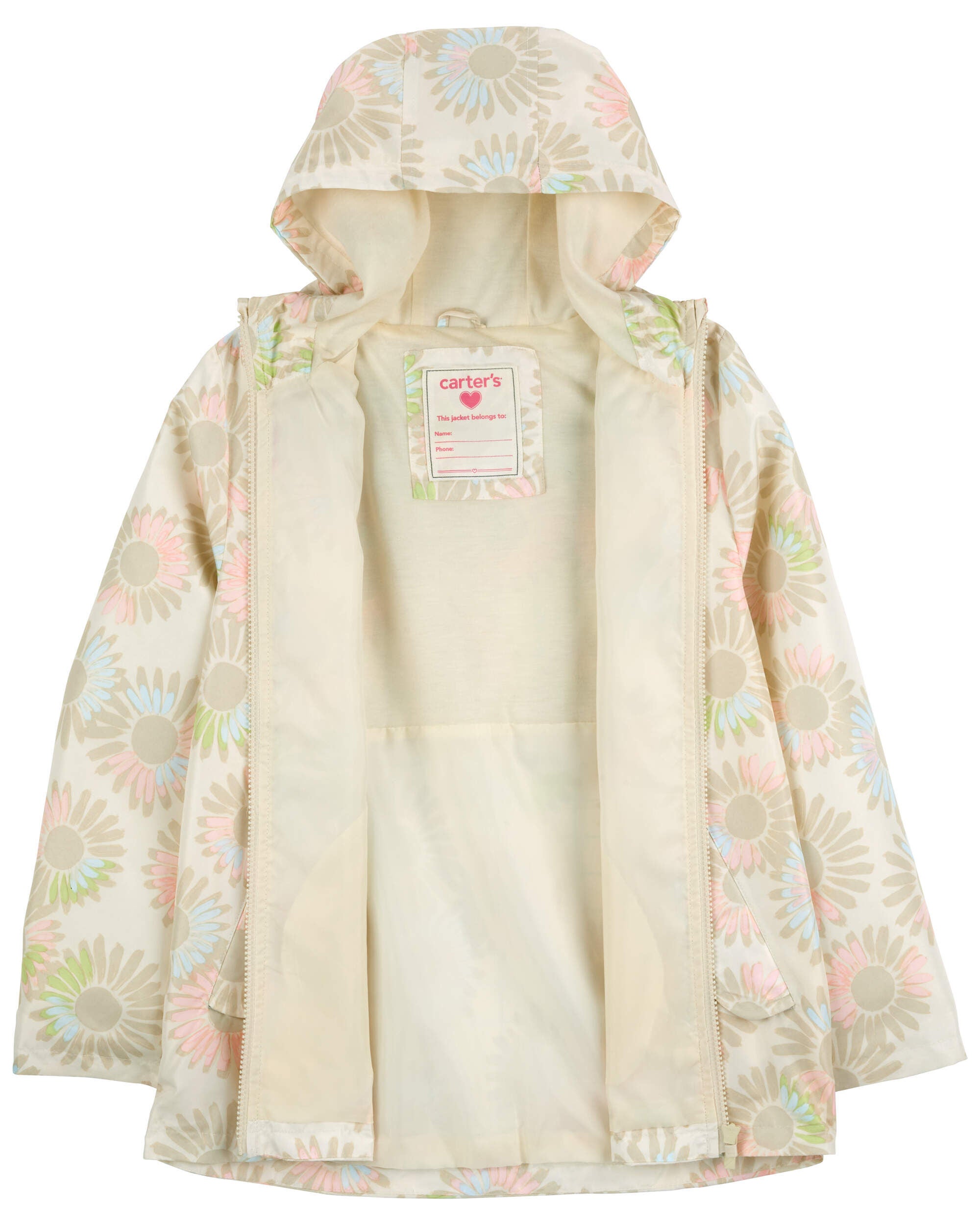Floral rain jacket online