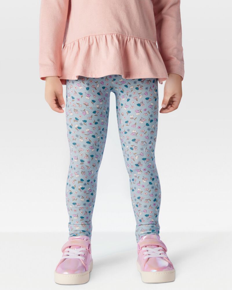 Toddler 2-Piece Gauze Top & Floral Leggings Set Set, image 7 of 8 slides