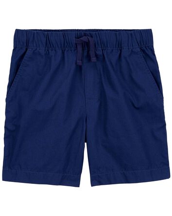 Pull-On Poplin Shorts, 