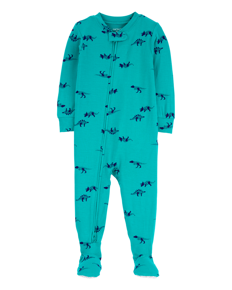 Baby 1-Piece Dinosaur PurelySoft Footie Pajamas, image 1 of 4 slides