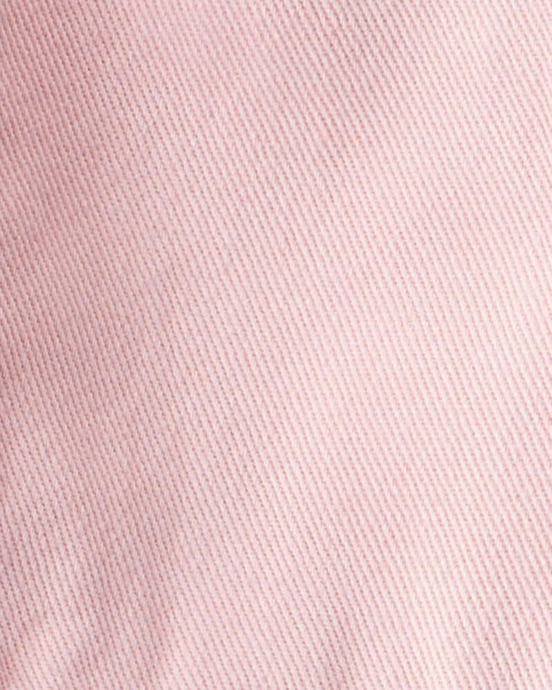 Baby Girl Cotton Cargo Joggers - Pink, image 4 of 5 slides