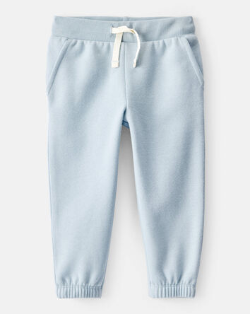 Baby Girl Cotton Joggers - Blue, 