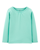 Toddler Turquoise Cotton Tee, image 1 of 4 slides
