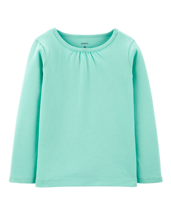 Toddler Turquoise Cotton Tee, 
