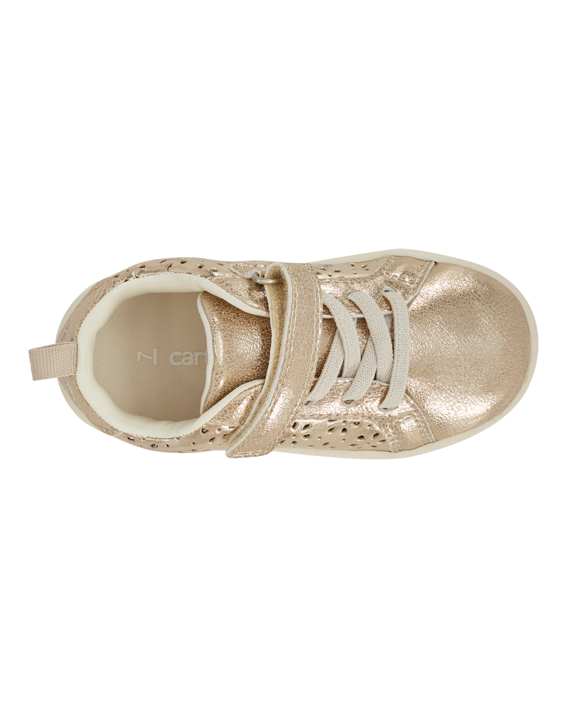 Toddler High-Top Glitter Sneakers - Gold, image 4 of 7 slides