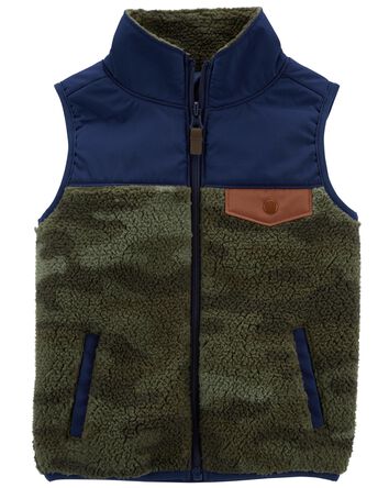 Baby Zip-Up Sherpa Vest, 