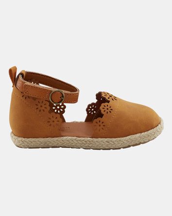 Toddler Girl Vegan Leather Shoes - Brown, 