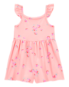 Toddler Floral Print Romper, image 1 of 3 slides