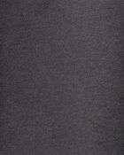 Boys Solid Fleece Drawstring Joggers - Black, image 3 of 4 slides