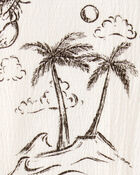 Toddler Tropical Print Flutter Romper, image 2 of 3 slides