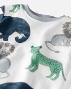 Baby Organic Cotton Pajamas Set in Wildlife Print, image 3 of 5 slides