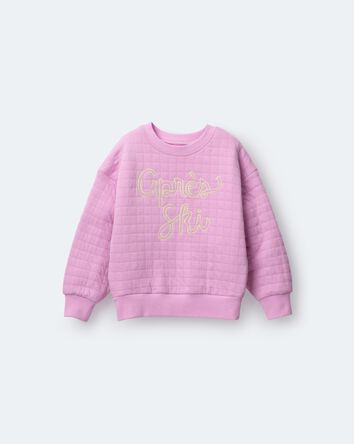Toddler Girl Apr&egrave;s Ski' Dolman-Sleeve Sweatshirt - Lilac, 