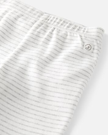 Baby 2-Pack Organic Cotton Rib Footed Pants, 