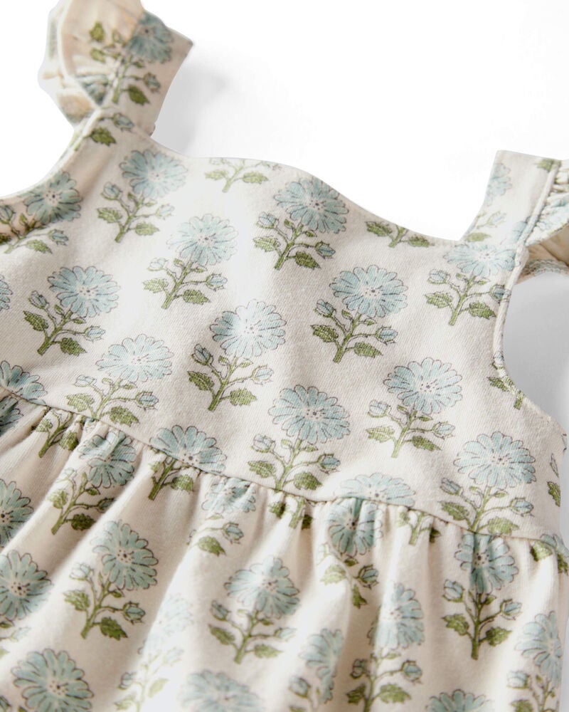 Baby Organic Cotton Floral-Print Dress, image 5 of 6 slides