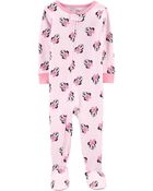 Baby 1-Piece Minnie Mouse 100% Snug Fit Cotton Footie Pajamas, image 1 of 2 slides