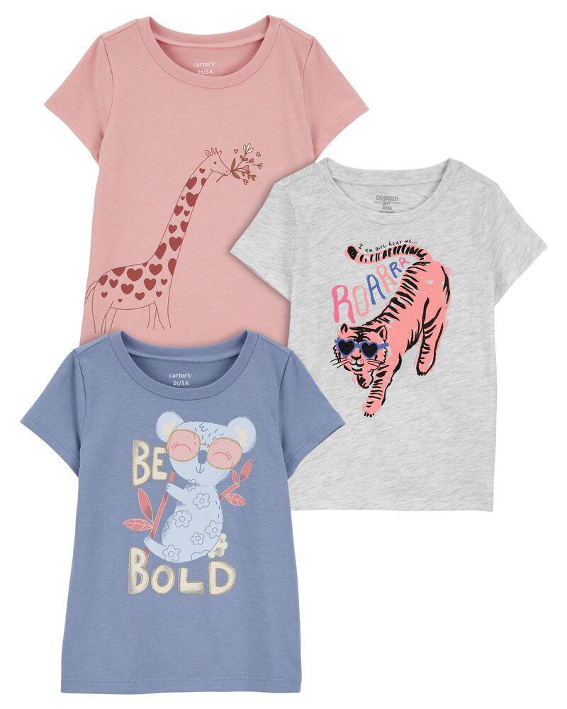 Toddler 3-Pack Graphic Tees, image 1 of 7 slides