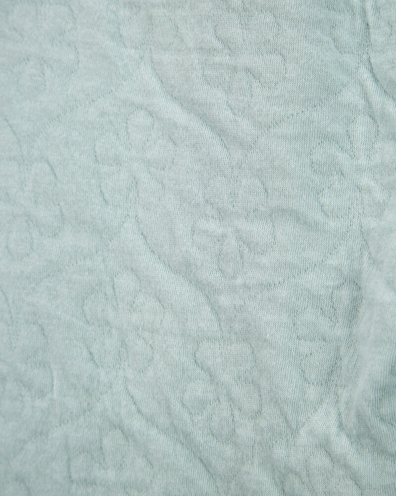 Toddler Flower Pattern Knit Pants - Green, image 6 of 7 slides