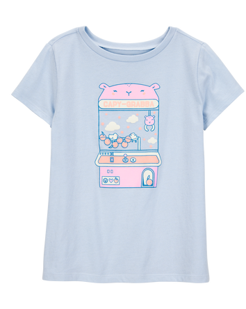 Kid Capy-Grabba Short-Sleeve Graphic Tee - Blue, 