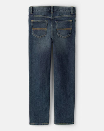Kid Dark Wash Straight-Leg Jeans, 