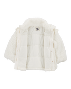 Baby Crochet Sherpa Jacket - Cream, image 2 of 4 slides