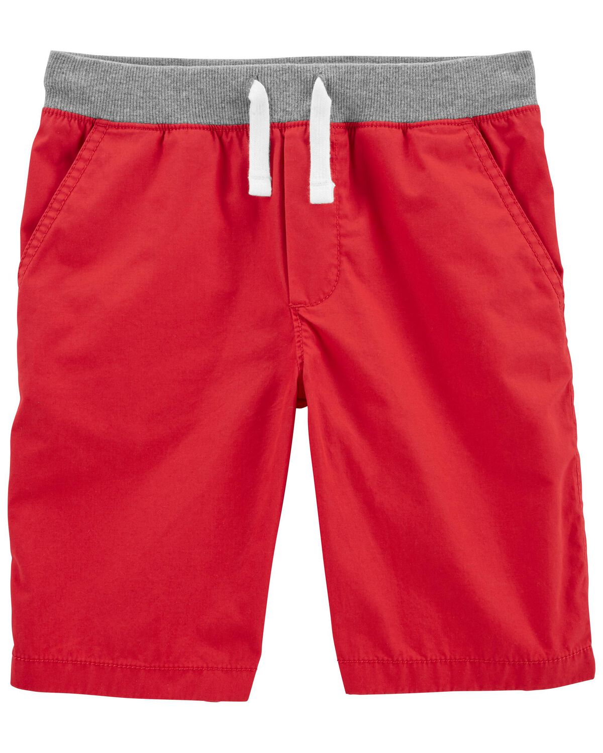 Red Kid PullOn Cotton Shorts
