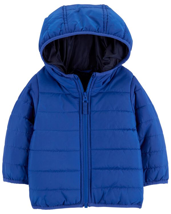 Blue Baby Packable Puffer Jacket