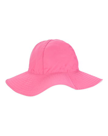 Toddler Girl Reversible Solid Swim Hat - Pink/White, 