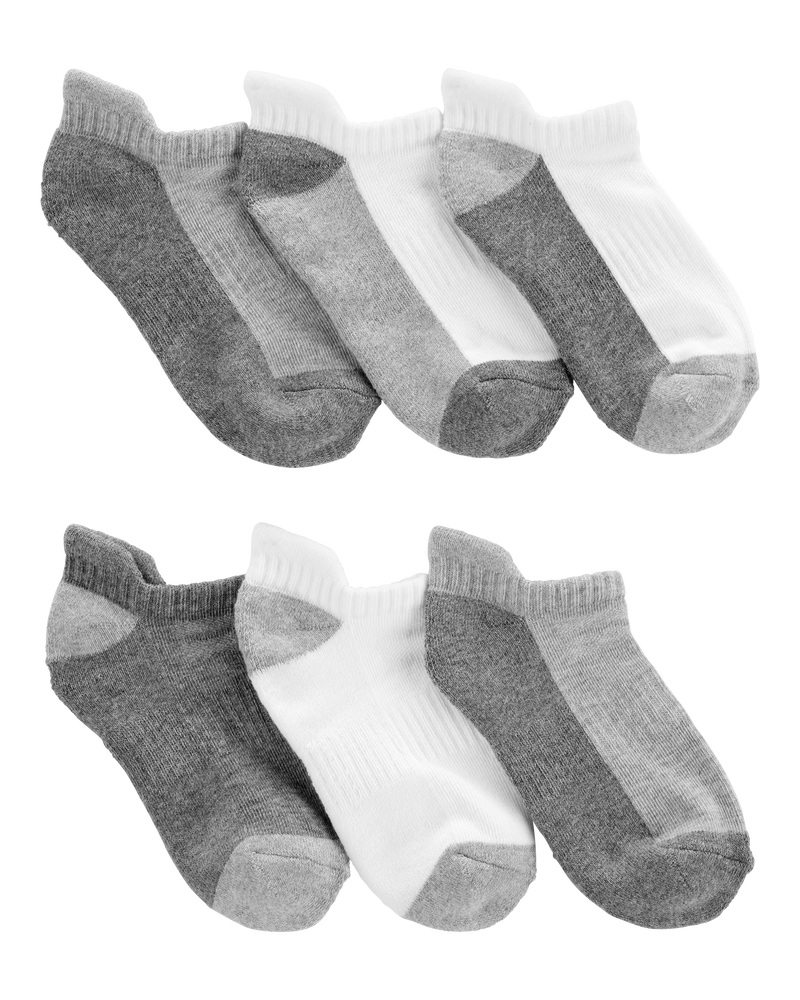 Kid 6-Pack No-Show Socks, image 1 of 2 slides