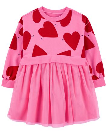 Heart Long-Sleeve Dress, 