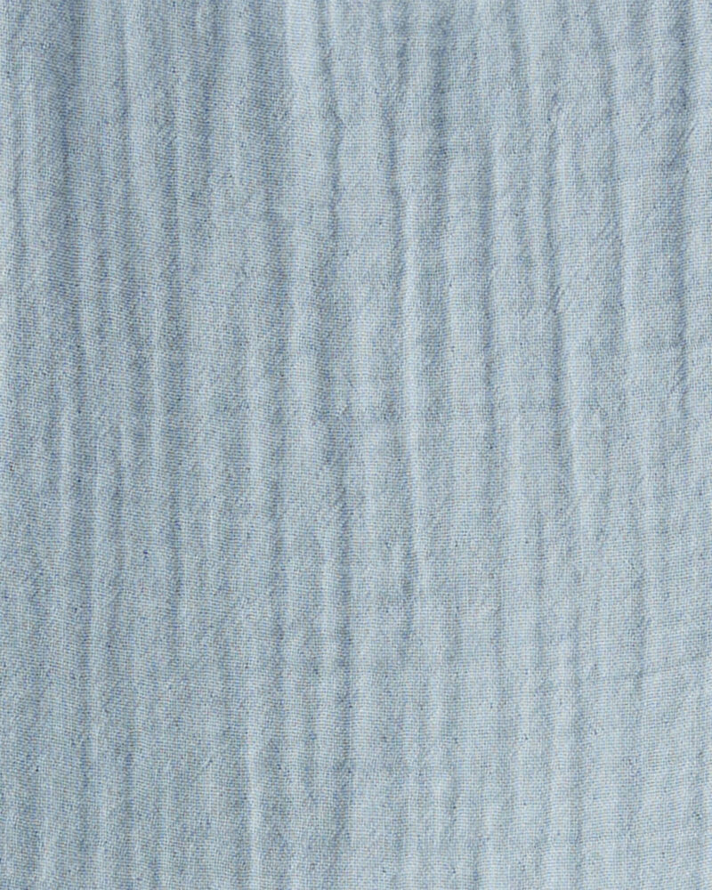 Toddler Organic Cotton Gauze Dress in Blue
, image 4 of 10 slides