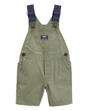 Baby Woven Shortalls - Green, 