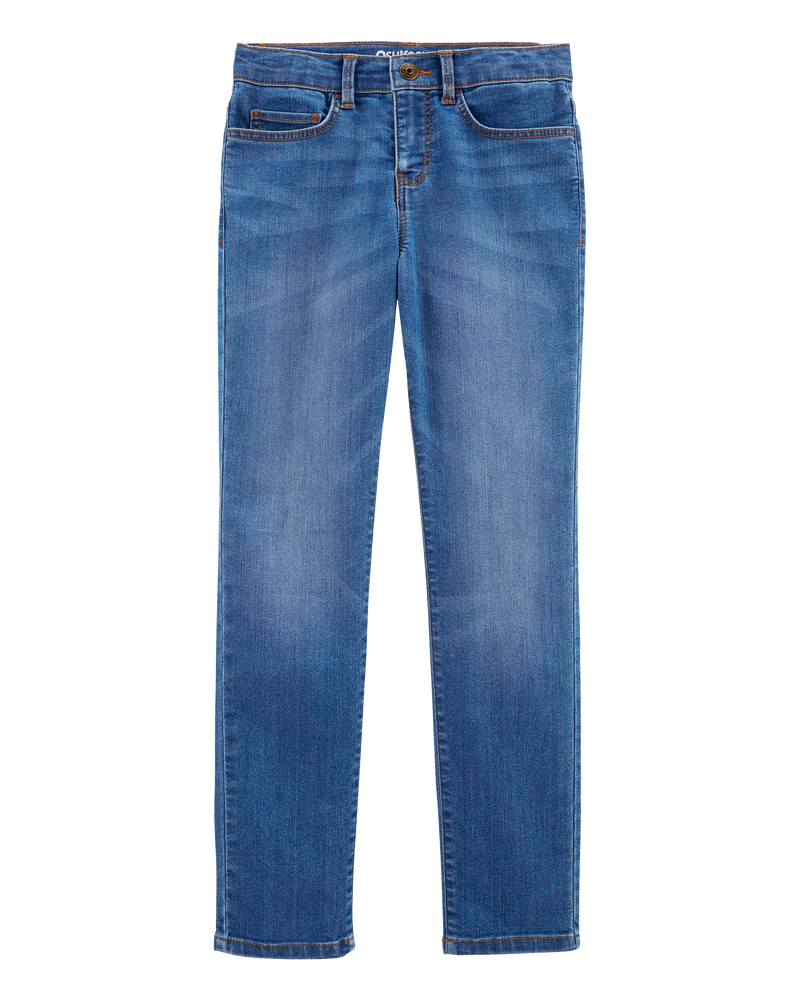 Kid Medium Blue Wash Slim-Fit Skinny-Leg Jeans, image 1 of 5 slides