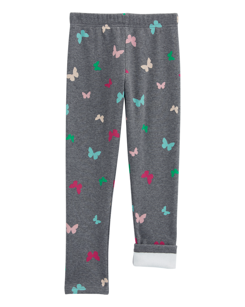 Kid 2-Piece Butterfly Sweathsirt & Fleece Leggings Set, image 6 of 7 slides