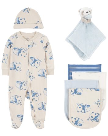 Baby 7-Piece Panda Sleep Set, 