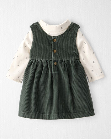 Baby Girl 2-Piece Organic Cotton Jumper Set, 