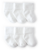 Baby 6-Pack Foldover Booties, image 1 of 3 slides