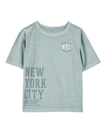Kid NYC Graphic Tee - Green, 