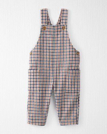 Baby Organic Cotton Cozy Flannel Overalls , 
