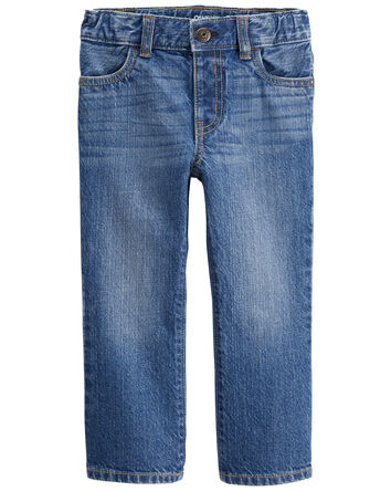 Baby Medium Blue Wash Boot-Cut Jeans, 
