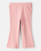 Baby Girl Cotton Flare Leggings - Pink, image 2 of 4 slides