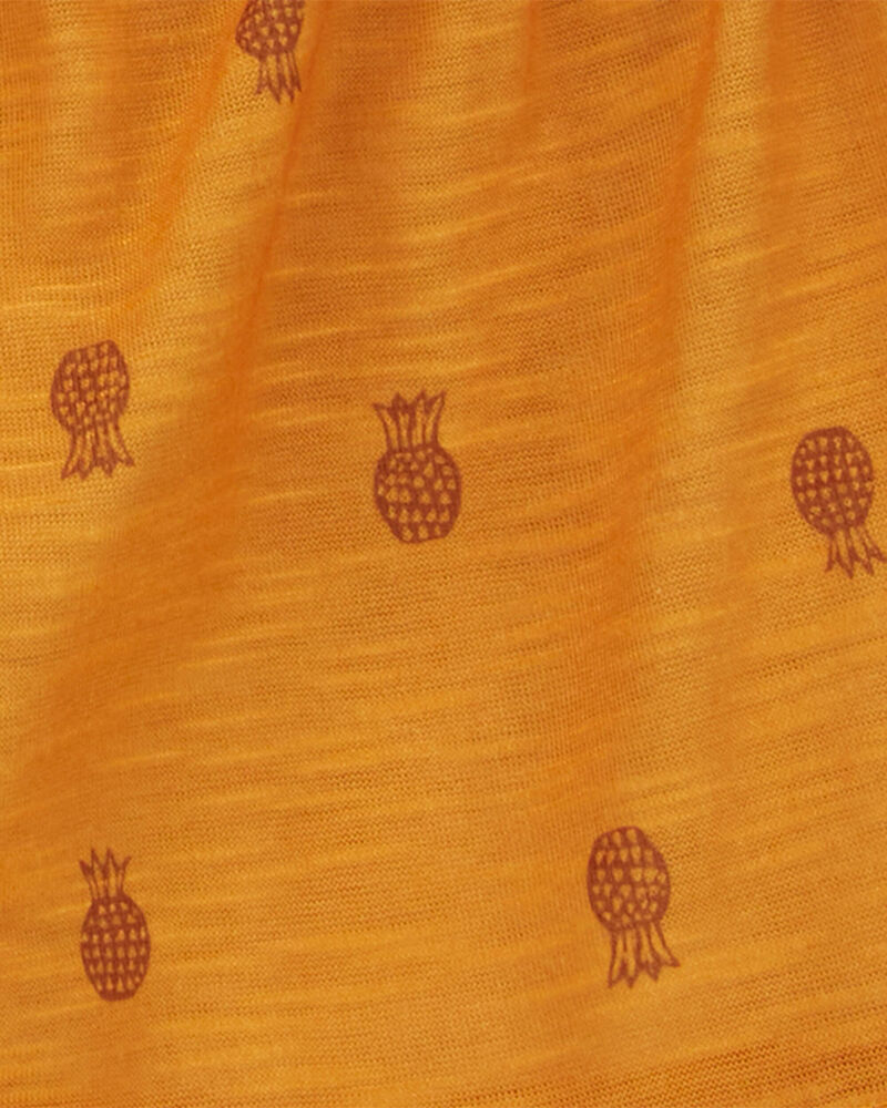 Toddler 2-Piece Pineapple Loose Fit Pajama Set, image 3 of 4 slides