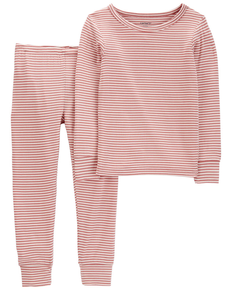 Baby 2-Piece Striped PurelySoft Pajamas, image 1 of 4 slides