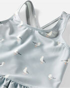 Toddler Girl Recycled Seagull-Print Swimsuit, image 3 of 5 slides