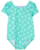 Baby Shell Print 1-Piece Swimsuit, image 1 of 4 slides