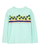 Kid 2-Piece Palm Tree Rashguard & Swim Trunk Set, image 2 of 6 slides