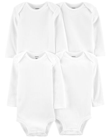 Baby 4-Pack Long-Sleeve Original Bodysuits, 