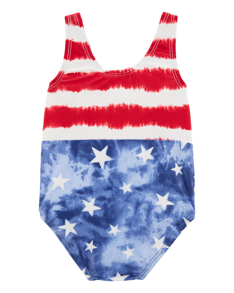 Baby 1-Piece Fourth of July  Swimsuit, image 3 of 5 slides