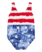 Baby 1-Piece Fourth of July  Swimsuit, image 3 of 5 slides